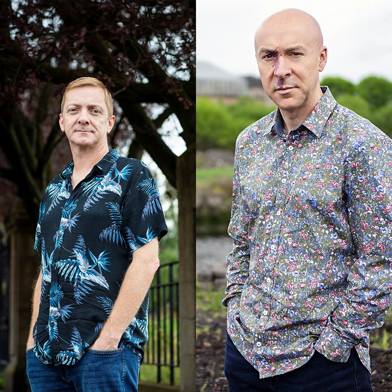 Authors Chris Brookmyre and Doug Johnstone appearing at Paisley Book Festival 2026