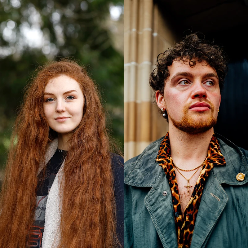 Side-by-side portraits of Michael Mullen and Len Pennie, featured writers appearing together at Paisley Book Festival.