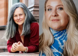 Authors Sara Sheridan and Emma Cowing appearing at Paisley Book Festival 2026